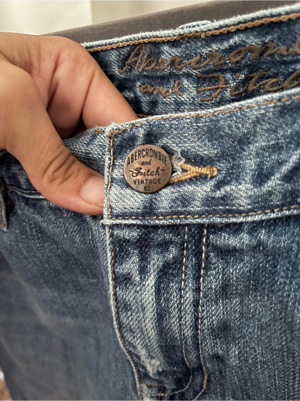 Abercrombie & Fitch Women's Blue Vintage shorts